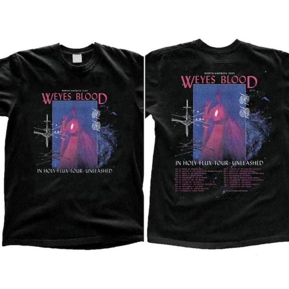 Weyes Blood Holy Flux North American Tour 2 Sided Concert T-Shirt